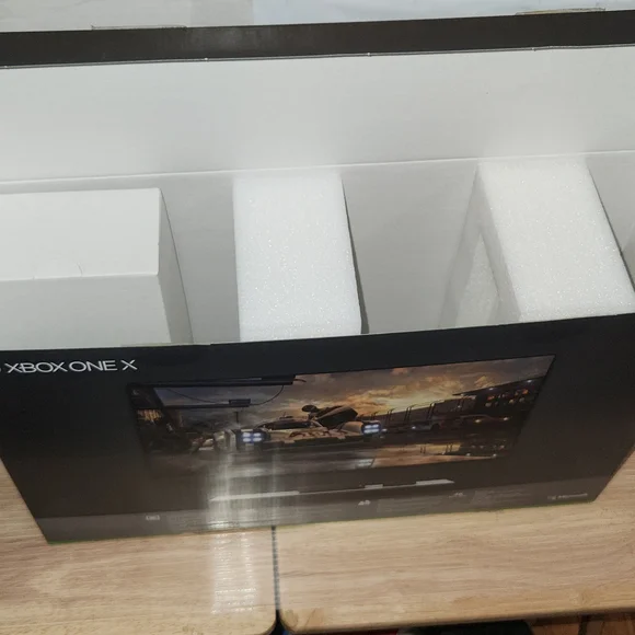 Xbox One X BOX ONLY: Plus Inserts Replacement Box Original